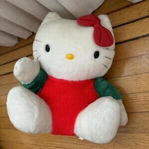 RARE 90s Hello Kitty made in Japan plush stuffed toy, Sanrio Japanese cat toys